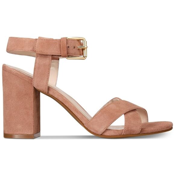 Cole Haan Kadi Mocha Tan Block-Heel Sandals - Picture 1 of 7